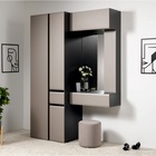 Прихожая «МОБИ. Сидней», компоновка 1, 5 модулей, 1680×573×2400 мм, цвет антрацит/веллюто капучино - Фото 1