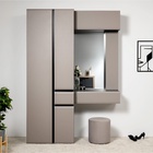 Прихожая «МОБИ. Сидней», компоновка 1, 5 модулей, 1680×573×2400 мм, цвет антрацит/веллюто капучино - Фото 2