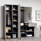 Прихожая «МОБИ. Сидней», компоновка 2, 5 модулей, 2040×573×2052 мм, цвет антрацит/веллюто капучино - Фото 2