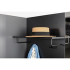 Прихожая «МОБИ. Сидней», компоновка 2, 5 модулей, 2040×573×2052 мм, цвет антрацит/веллюто капучино - Фото 8