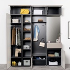 Прихожая «МОБИ. Сидней», компоновка 3, 2040×573×2400 мм, цвет антрацит/веллюто капучино - Фото 2