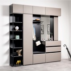 Прихожая «МОБИ. Сидней» компоновка 4, 2280×413×2400 мм, цвет антрацит/веллюто капучино - Фото 1