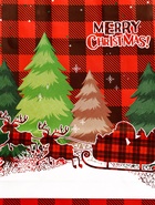 Подарочные пакеты новогодние крафт «Рождество», 15?21?8 см, Набор 5 шт. (комплект 2 шт) - фото 42938621