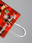 Подарочные пакеты новогодние крафт «Рождество», 15?21?8 см, Набор 5 шт. (комплект 2 шт) - фото 42938613