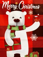 Подарочные пакеты новогодние крафт «Рождество», 15?21?8 см, Набор 5 шт. (комплект 2 шт) - фото 42938615