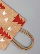 Подарочные пакеты новогодние крафт «Чудо», 15?21?8 см, Набор 5 шт. (комплект 4 шт) - фото 42938638