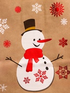 Подарочные пакеты новогодние крафт «Чудо», 15?21?8 см, Набор 5 шт. (комплект 4 шт) - фото 42938640