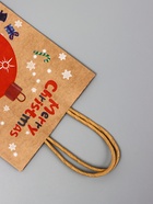 Подарочные пакеты новогодние крафт «Чудо», 15?21?8 см, Набор 5 шт. (комплект 4 шт) - фото 42938628