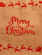 Подарочные пакеты новогодние крафт «Чудо», 15?21?8 см, Набор 5 шт. (комплект 4 шт) - фото 42938634