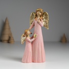 Фигурка полистоун «Ангел с ангелочком в розовых платьях», 6.5×4×15.5 см - Фото 1