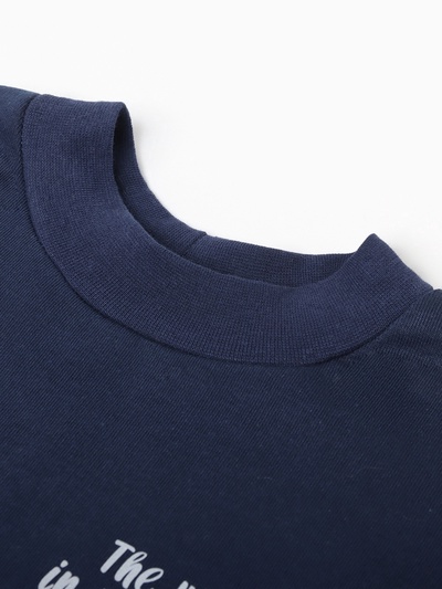 Костюм детский с начёсом (свитшот, брюки) MINAKU: astronaut, синий, рост 146 см