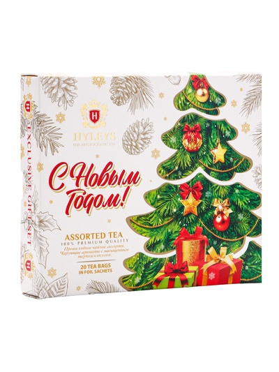 Чай новогодний в пакетиках «С Новым Годом», ассорти, 20 п × 2 г