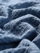 Плед вафельный «Этель» Waffle, 180×240 см, синий, вафля 195 г/м² - Фото 5