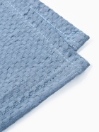 Плед вафельный «Этель» Waffle, 180×240 см, синий, вафля 195 г/м² - Фото 6