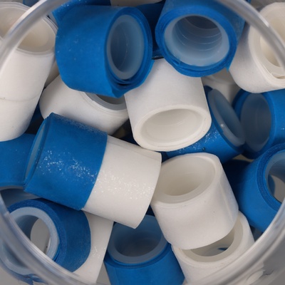 Клейкая лента пластик в банке «Белый и синий», набор 40 шт., 1.2 см, дл. 0.9 м, 7×7×9 см