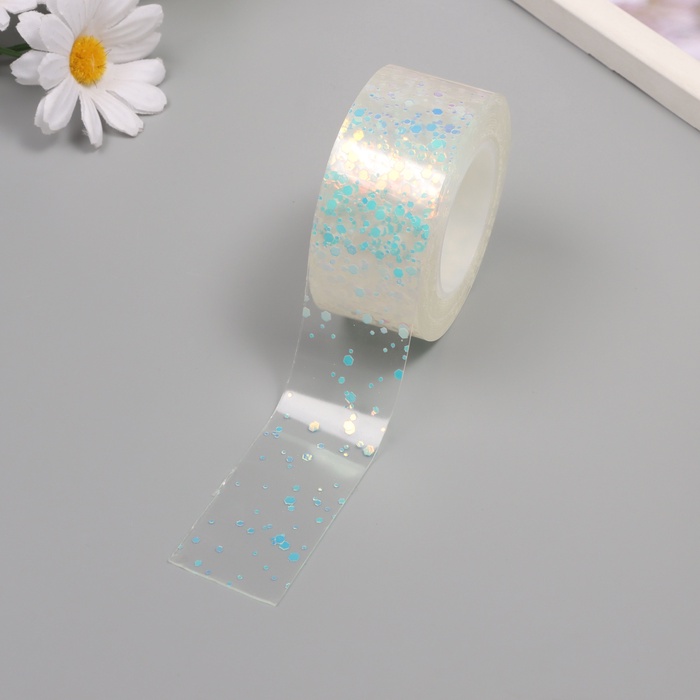 Клейкая нано-лента декоративная силикон «Сияние. Перламутр», 3 см, дл. 3 м, 6.8×6.8×3 см - Фото 1