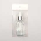 Бутылочка для хранения, с пипеткой, 30 мл, цвет серебристый/белый - Фото 6