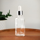 Бутылочка для хранения, с пипеткой, 50 мл, серебристая, белая - Фото 2