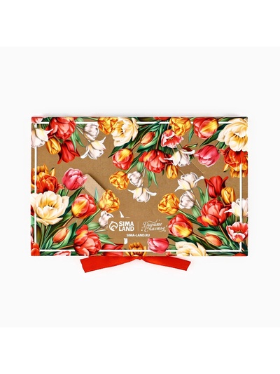 Коробка под 6 конфет с ячейками «Самой прекрасной» 14.5×9.5×3.5 см