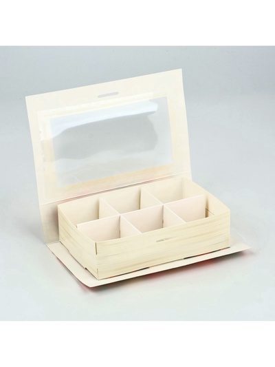 Коробка под 6 конфет с ячейками «Самой прекрасной» 14.5×9.5×3.5 см