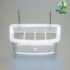 Кормушка для птиц, 11.7×6.3×5.5 см, внутренняя, с разделителем, пластик, прозрачная - Фото 2