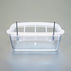 Кормушка для птиц, 11.7×6.3×5.5 см, внутренняя, с разделителем, пластик, прозрачная - Фото 5