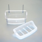 Кормушка для птиц, 11.7×6.3×5.5 см, внутренняя, с разделителем, пластик, прозрачная - Фото 6