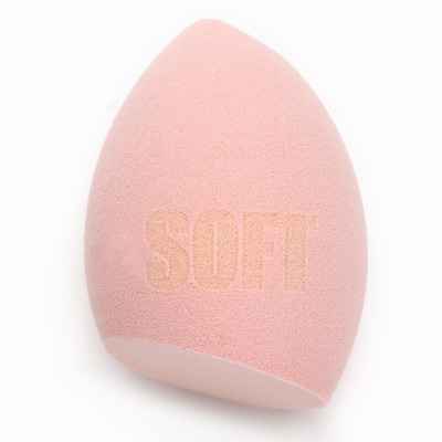 УЦЕНКА Спонж-капля скошенный «SOFT», увеличивается при намокании, цвет пыльная роза