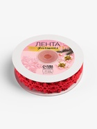 Лента декоративная фигурная «Снежинки», 25 мм, 9±0.5 м, красная - Фото 3