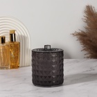 Органайзер для хранения, 1 секция, с крышкой, d=10×12.5 см, чёрный - Фото 3