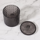 Органайзер для хранения, 1 секция, с крышкой, d=10×12.5 см, чёрный - Фото 5