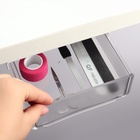 Ящик подвесной, 1 секция, с клеевой основой, 20×17×6 см, белый, прозрачный - Фото 4