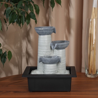 Фонтан настольный «Изекил», 26×23 см, с подсветкой, без шарика