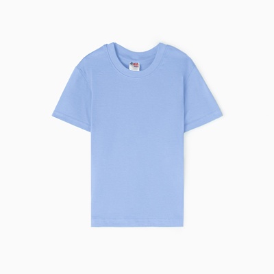 Футболка детская однотонная ATA kids, голубая, рост 140 см