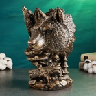 Фигура гипс «Волк» 24×22×33 см, под бронзу - Фото 3