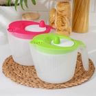 Сушилка для зелени с мерным кувшином, пластик, 21×16.7×16.5 см, МИКС - Фото 3