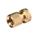 Коннектор с аквастопом, 1/2" (12 мм), быстросъёмное соединение, латунь, Greengo - Фото 2