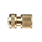 Коннектор с аквастопом, 1/2" (12 мм), быстросъёмное соединение, латунь, Greengo - Фото 3