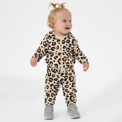 Комплект детский (худи, брюки) «Крошка Я. Леопард», рост 68-74 см