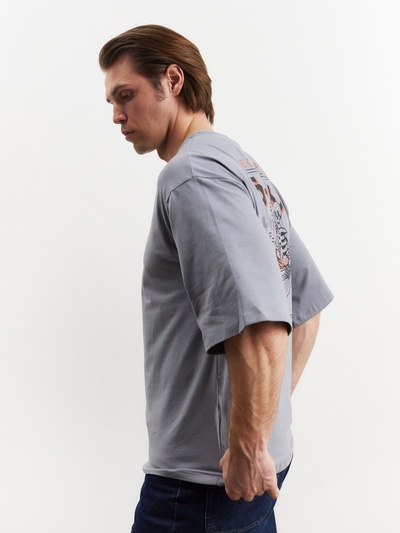 Футболка мужская MIST Ramen, размер 48, серая