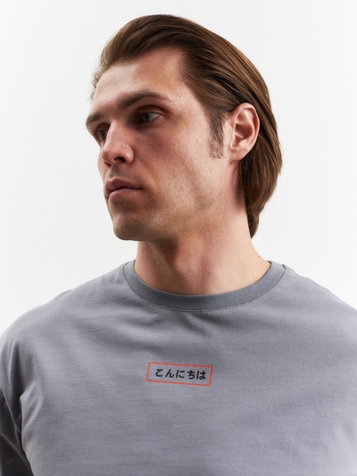 Футболка мужская MIST Ramen, размер 48, серая