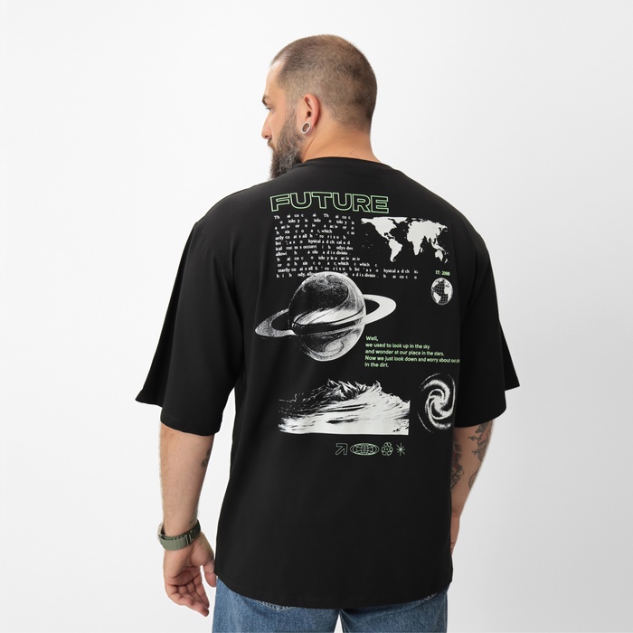 Футболка мужская MIST Future, черный, р. 54 - Фото 1