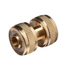 Муфта соединительная, для шлангов 1/2" (12 мм), цанговое соединение, латунь, Greengo - Фото 1