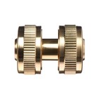 Муфта соединительная, для шлангов 1/2" (12 мм), цанговое соединение, латунь, Greengo - Фото 5