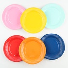 Тарелки одноразовые бумажные «Разноцвет», d — 18 см, набор 6 шт. - Фото 2