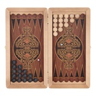 Нарды деревянные большие, настольная игра, 50 х 50 см, крокодил, коричневые 10840598