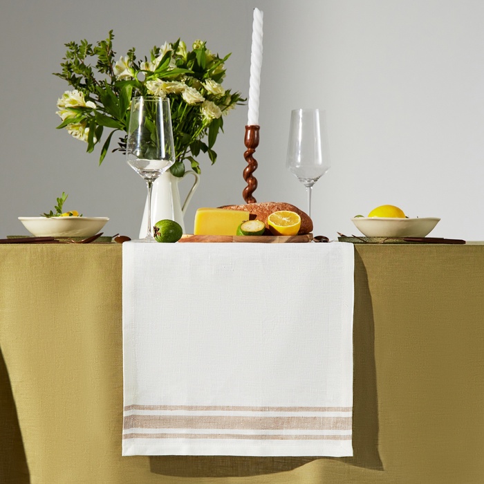 Дорожка SL HOME Persistent, 40×142±3 см, лён 100%, 260 г/м² - Фото 1