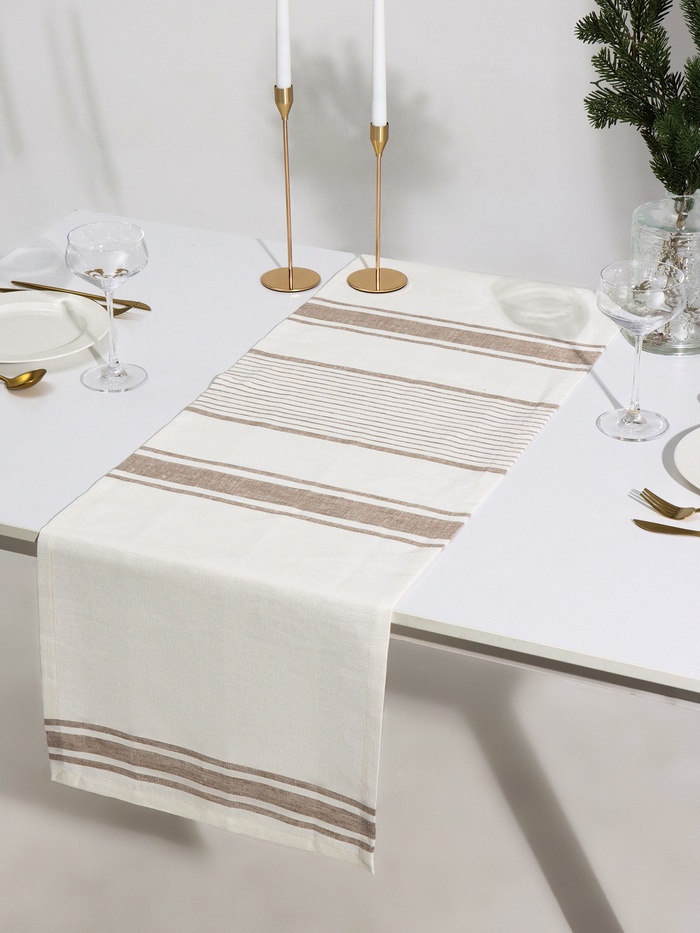 Дорожка SL HOME Persistent, 40×142±3 см, лён 100%, 260 г/м² - Фото 1