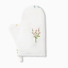 Варежка - прихватка «Этель. Цветочек», 20×27 см, саржа 190 г/м², 100% хлопок - Фото 3