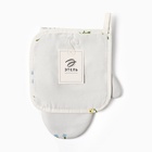 Кухонный набор «Этель. Цветочек»: варежка 20×27 см, прихватка 19×19 см, саржа 190 г/м², 100% хлопок - Фото 5